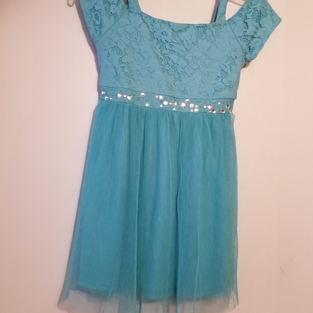 RMLA blue girls special occasion dress, sz 10